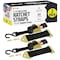 Dc Cargo 1in X 6' Retractable Ratchet Straps w/ E-Track Adapters, 2PK 16RRBOET-2 - alternate 1